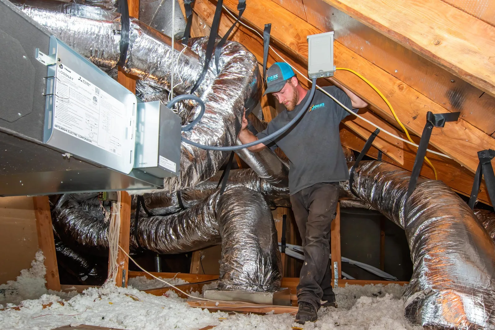 Residential air conditioning equipment installation