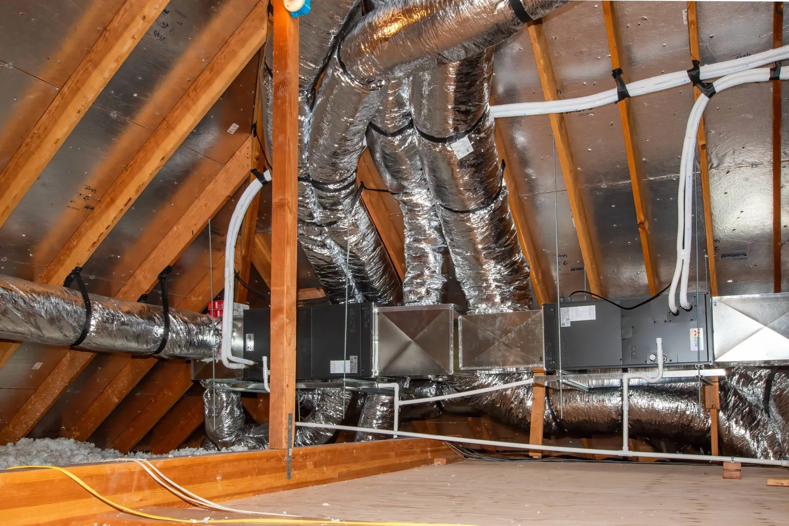Jonas HVAC technician completing an installation