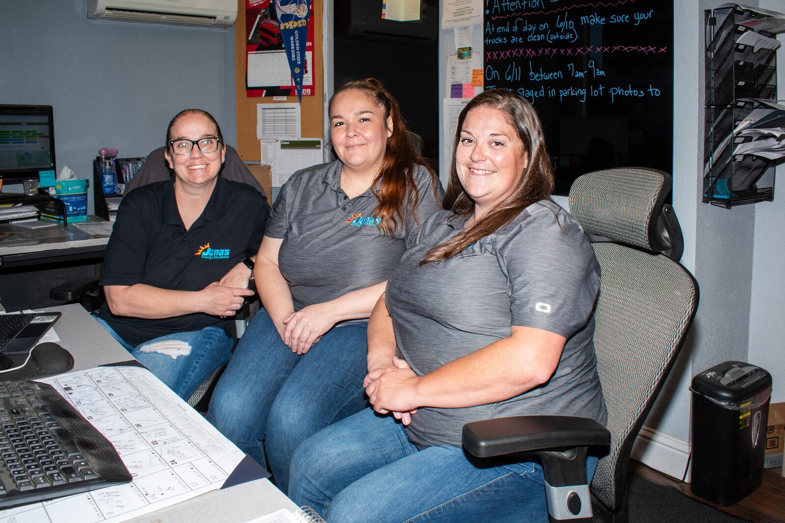 Jonas Energy Solutions office and dispatch team