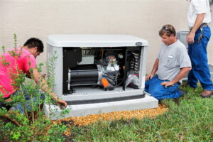 technicians-installing-a-generator